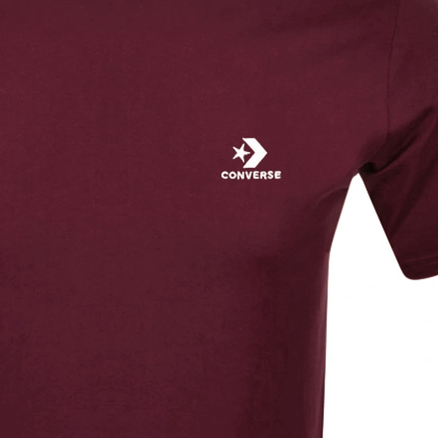 Alternative Image for ProductConverse Star Chevron Logo T Shirt Burgundy3